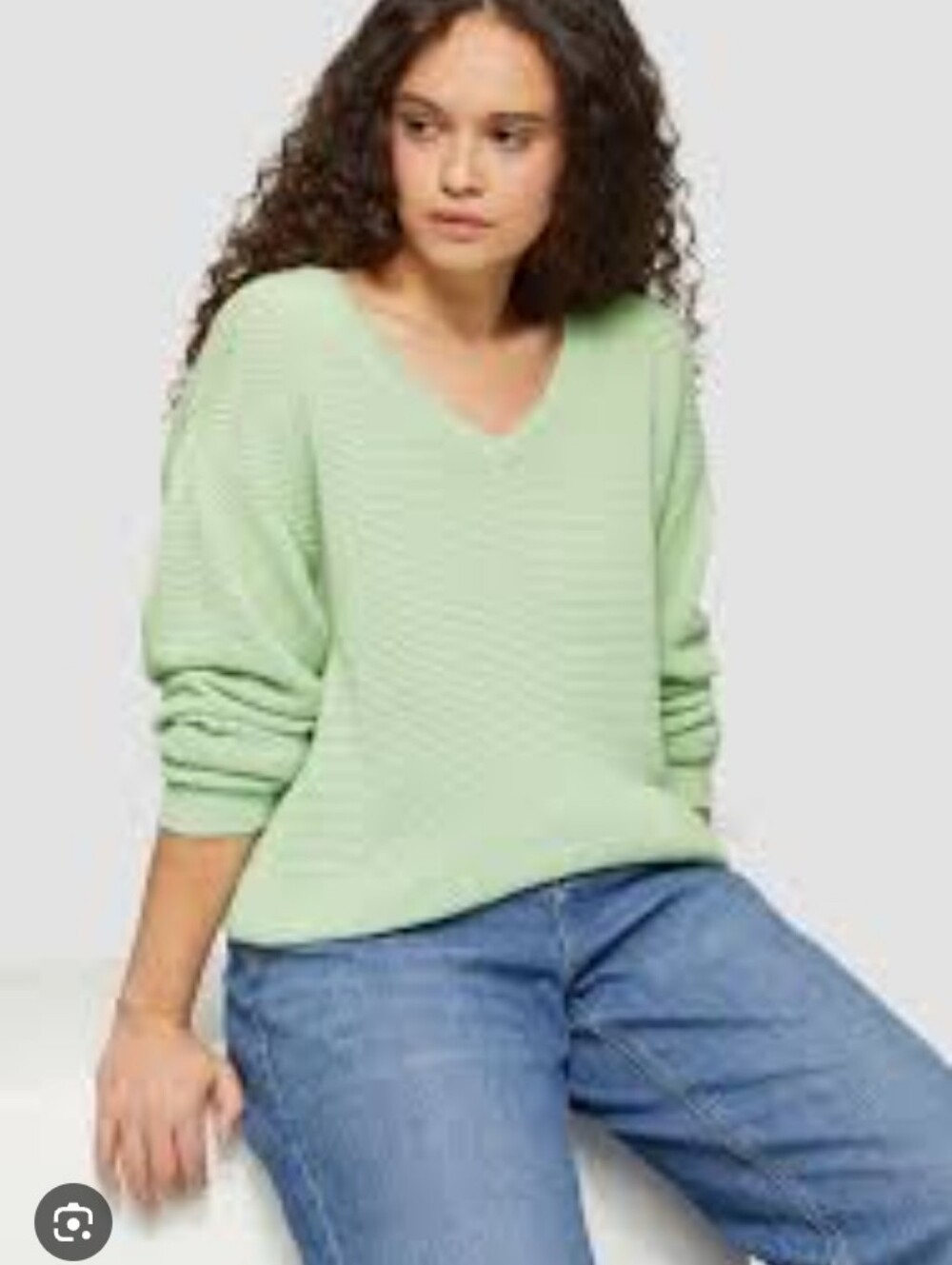Nwt Premise Green Vneck Classy Stretchy Blouse Size 1X
